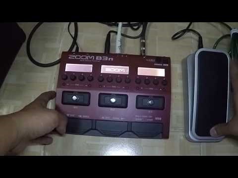 ZOOM FP02M expression pedal and ZOOM B3n guide and setup