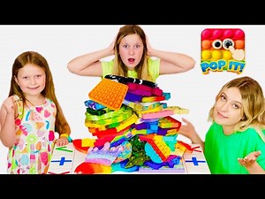 POP IT and FIDGET TRADING Challenge with Sisters Play Toys