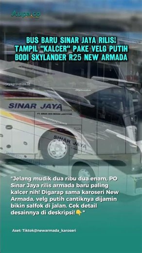 BUS "Kalcer" Pakai Velg Putih & Bodi Skylander R25