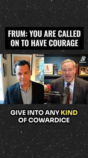 The Bulwark on Instagram: ""There have been scarier things and people who face those scarier things were not afraid. So you have no justification for being afraid. Less is asked of you. The dangers are less. You should be equal to your time as your predecessors were equal to theirs." - @davidfrum Frum joins @johnavlon on the latest How to Fix It"