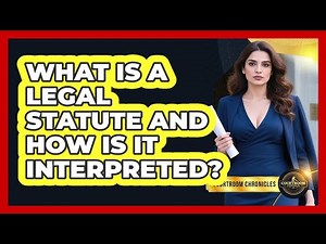 What Is A Legal Statute And How Is It Interpreted? - Courtroom Chronicles