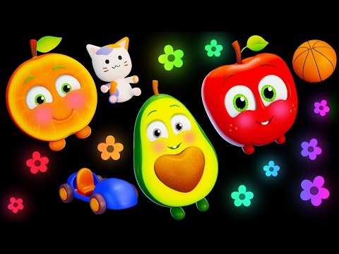🌈 Playground Fun with Funky Fruits | Baby Sensory Animation + More Dance Videos 🎶🍉