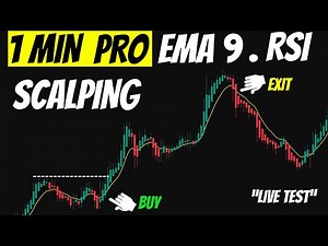 💹 I Tried EMA 9 + RSI Scalping Strategy IN 1 MINUTE (Live BackTest)