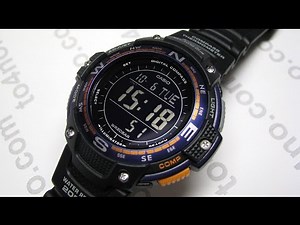 Casio Men's SGW-100-2BCF Twin Sensor Digital Display Quartz Black Watch