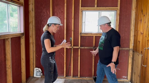 We just finished demo, and now we have Claude with us to do final measurements. We are installing custom Milmonde - Kitchen Cabinets, and it's going to make good use of every nook and cranny. | Sherry Holmes
