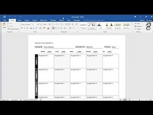 How to Create a Planner in Word