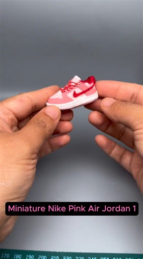 25K views · 467 reactions | Miniature Nike Pink Air Jordan 1 Clay Shoes 勺#nike | DEEPFLAME | Facebook