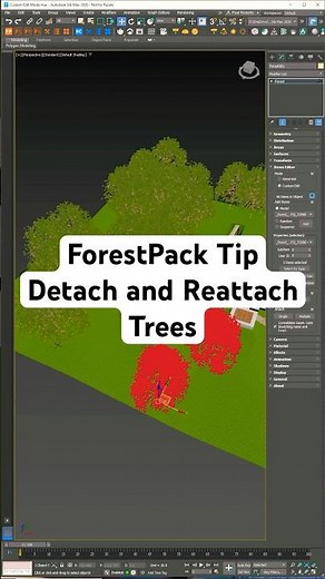 Forest Pack Tip: Detach and Reattach Trees with Items Editor Mode