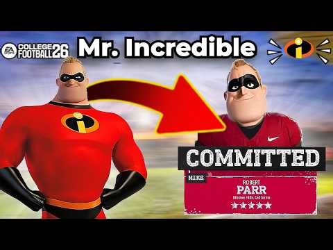 I Put Mr. Incredible in College Football 26! (Road to Glory)