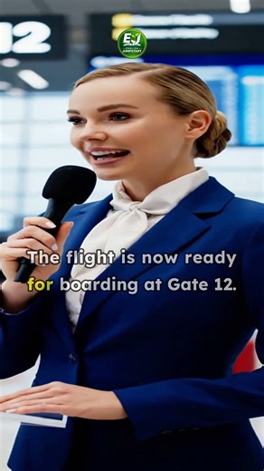 Understand Airport English in 30 Seconds ✈️ | Real Boarding Announcement (Easy Listening Practice)