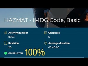 cbt #53 HAZMAT -IMDG CODE BASIC ASSESSMENT rev. 20