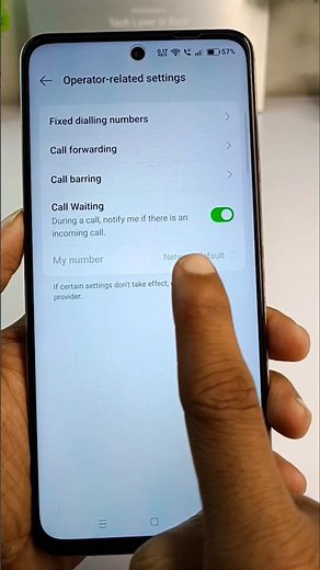 Call waiting setting on problem fix