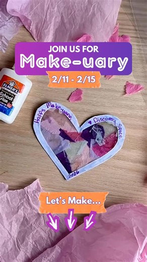 Discovery Space on Instagram: "HEART SUN CATCHERS 💖 Make-uary is in full swing! This month, get creative with a new make-and-take activity every week; FREE with membership or paid admission! Stop by and start making! 🎨✂️ __________ 1224 N. Atherton St. State College, PA 16823 HOURS: WED: 9am – 1pm THU: 9am – 1pm FRI: 9am – 5pm SAT: 9am – 5pm SUN: 9am – 5pm"