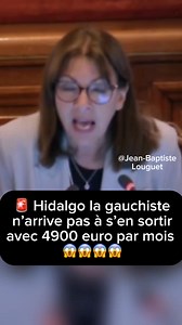 🚨 Hidalgo la gauchiste n’arrive pas à s’en sortir avec 4900 euro par mois 😱😱😱 #lfi #gauche #ps #hidalgo | Jean-Baptiste Louguet