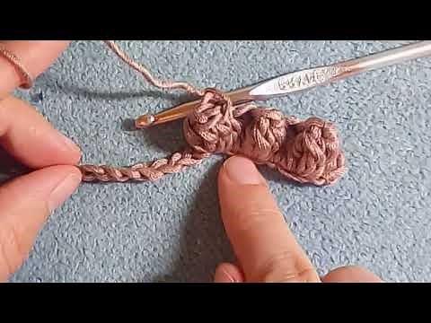 How to Crochet a Bobble Stitch - Right-Handed Tutorial