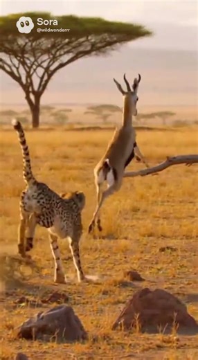 Cheetah Vs.Gazelle! What happened?#animals #wildlife #wildanimals #cheetah