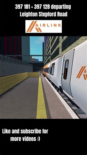 Airlink 397 Departing Leighton Stepford Road #stepfordcountyrailway #trainspotting #roblox #train