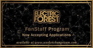 3 comments | ARE. YOU. READY? FanStaff applications for Electric Forest are now OPEN!!! FanStaff tickets are expected to sell out, so make sure you share with your friends so they can be part of this year’s event, too! Apply now on www.workexchangeteam.com. See you in the Forest ⚡️ | Work Exchange Team | Facebook