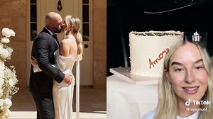 Bride Reveals Hilarious Wedding Cake Fail on TikTok & We Can't Believe Our Eyes