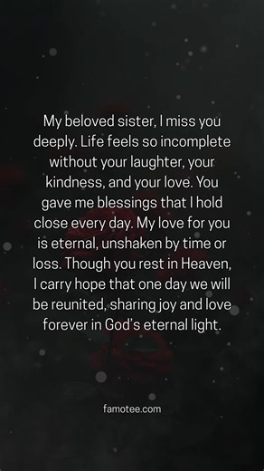 I miss my Sister in Heaven more than words could ever express 💙💔 | Missing My Sister Memorial Gifts