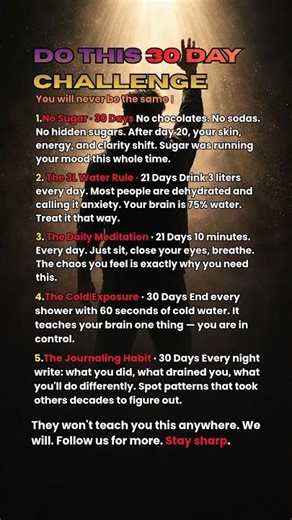 Do This 30 Day Challenge to Reset Your Mind & Body