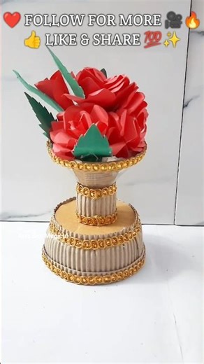 Waste Plastic Bottle Se Luxury Craft Bana Diya 😍 | Cardboard DIY Magic | Easy Decor Idea #easycraft