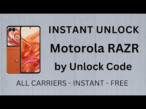 Unlock Motorola RAZR by Unlock Code Generator - INSTANT - All Carriers