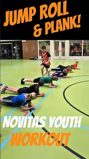 Jump, Roll & Plank! Novitas Youth Workout 💪🔥#handball #hvnovitas