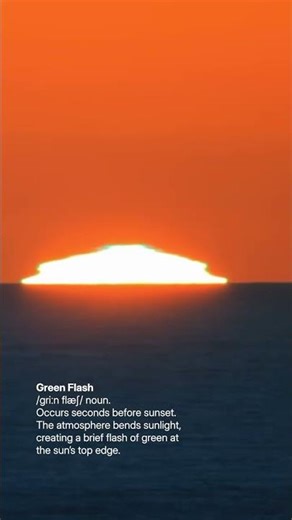 Weather Words: Green Flash