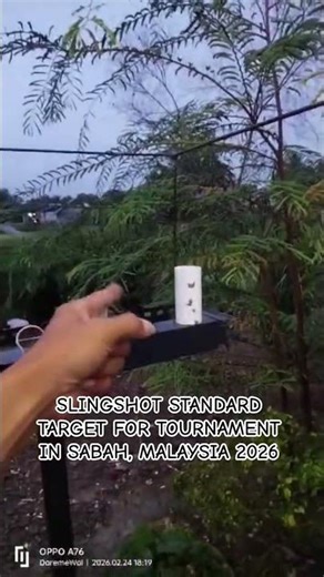 This stand is a standard target system in Sabah, Malaysia.