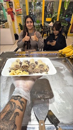 Kinda Hard to Watch This and Not Come Back for More 👀🔥#foodshorts #rolledicecream #satisfying #asmr