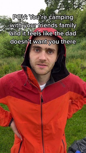POV: you’re camping with your friends family and it feels like the dad doesn’t want you there #camping #comedy #hell #dad