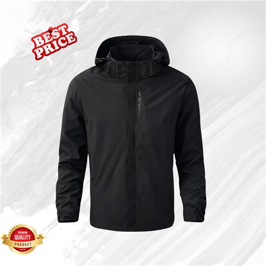 Men’s Waterproof Lightweight Hooded Rain Jacket | Windproof Outdoor Hiking Coat | Breathable Quick-dry Camping & Climbing Raincoat - Etsy