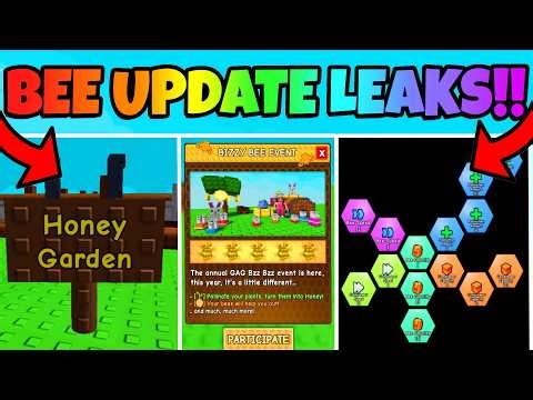 NEW BIZZY BEE UPDATE LEAKS! 🐝 (Honey Garden, Bees, New Seeds & MORE) Grow a Garden