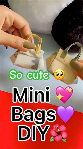 Mini Paper Bags #shorts #diy #minibags