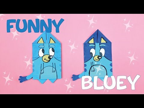 How to Make Paper Bluey Origami