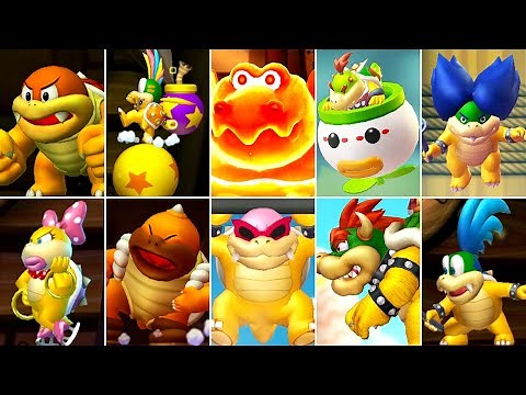 New Super Luigi U Deluxe - All Bosses (No Damage)