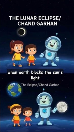 🌕✨ What is a Lunar Eclipse? | Kids Learn About Chand Grahan 🌍 #chandgrahan #lunareclipse2025