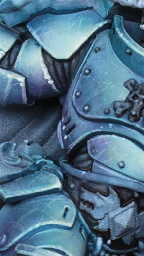 Want to paint Space Wolf armor like this? On my Patreon you’ll find the FULL step-by-step process. Join the clan: link in bio Painted with @akinteractive.official Use my code AK5DAVINCI007 on AK’s website and support my work ¿Quieres pintar armaduras de Lobo Espacial como esta? En mi Patreon tienes el proceso completo paso a paso. Únete al clan: link en bio Pintado con colores de AK Interactive Usa mi código AK5DAVINCI007 en la web de AK y apoya mi trabajo #warhammer40k #spacewolves #spacemarine