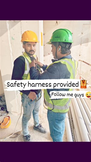 Shanwaj Balliawi on Instagram: "In a fall protection system, the harness is worn by the worker, the lanyard connects the harness to an anchorage or lifeline, and the entire system works to safely arrest a fall and keep the user secure until a rescue can be performed. #harness #safety #reelschallenge #facebookreelsviral"