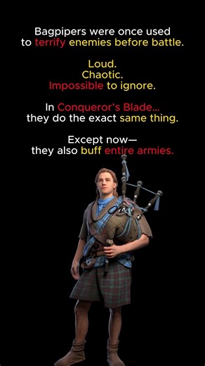 Imagine hearing bagpipes in a dark forest #facts #history