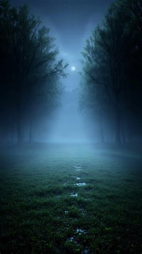 Moonlit Foggy Forest 🌙 Relaxing Night Nature Ambience