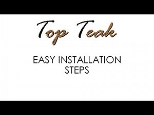 TOP TEAK SYNTHETIC DECKING INSTALLATION STEPS