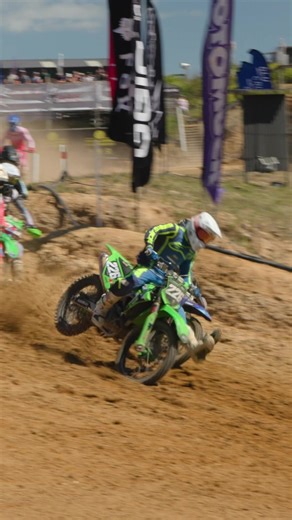 Kawasaki's Close Call in Motocross