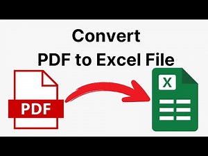 How to Convert PDF to an Excel File 2025 | Convert PDF to Excel