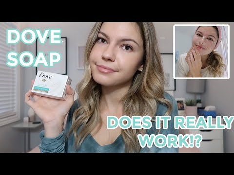 I used dove bar soap on my face everyday for a week (results!) | Sarahproductions113