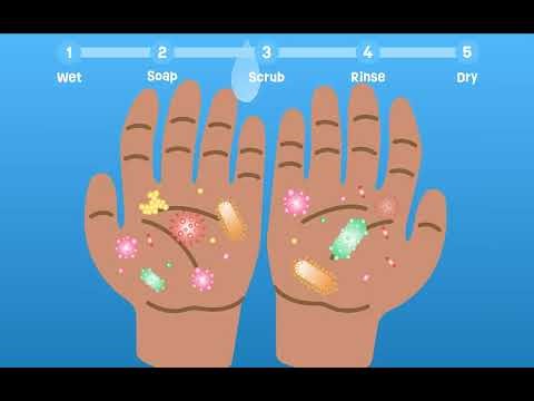 Hand washing tutorial for Hygiene Hero Cup