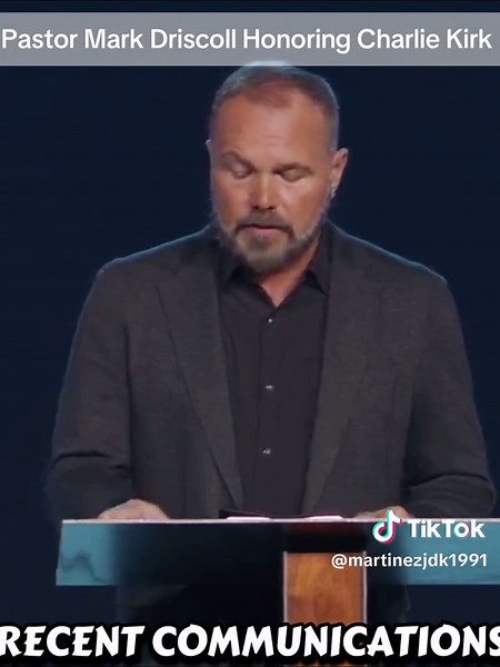 Pastor Mark Driscoll Honors Charlie Kirk's Legacy