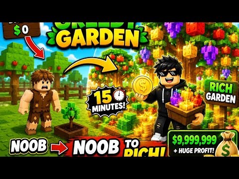 Became RICH in Greedy Garden! 🌳💰 (Noob to Pro Challenge