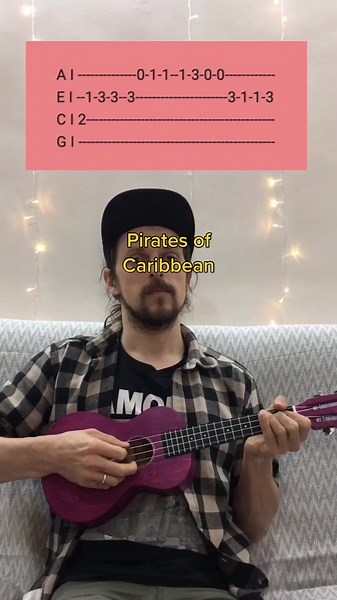 Learn Pirates of the Caribbean on Ukulele with Tabs